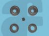 OPEL 1605946 Repair Kit, wheel brake cylinder